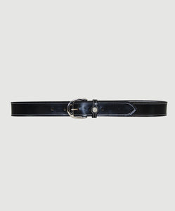 1.5" Black Leather Belt