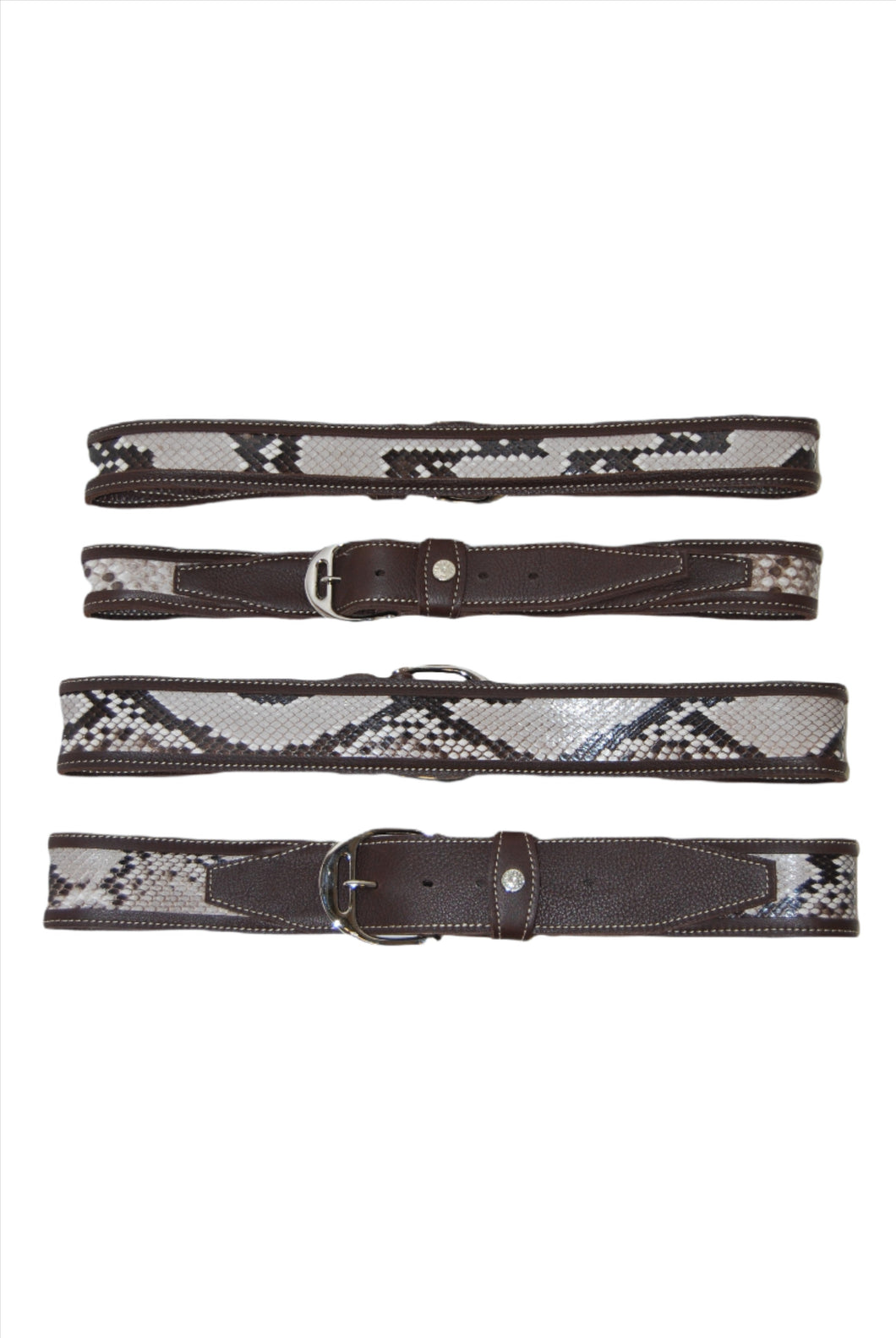 04-162  Exotic Python Belt Ranger Style