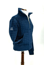 0101603  Quilted Ladies 1/4 Zip Long Sleeve Pullover