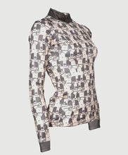 Espoir Blanketed Horse Quarter Zip Sun Shirt
